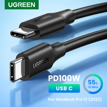 UGREEN USB-C-auf-USB-C-Kabel PD100W für iPhone 17 16 15 MacBook für Samsung Galaxy S25 5A E-Marker-Chip