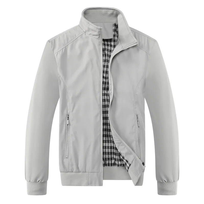 2025 frühling Herbst Lässig Feste Mode Schlank Bomber Jacke – Bild 5