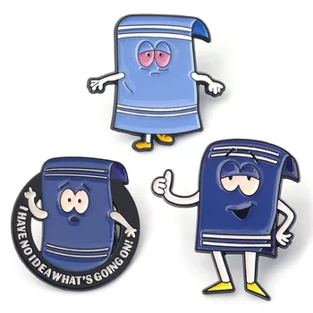 Komödie Cartoon Anime Emaille-Pins Maßgefertigte Fantastische Handtuch-Broschen Anstecknadeln Lustiger Schmuck