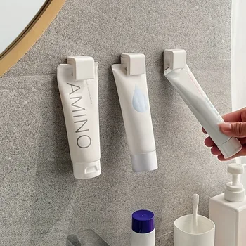 Punch-freies Zahnbürste Halter Wand-montiert Zahnpasta Halter Lagerung Rack-Halter Organizer bad Zubehör