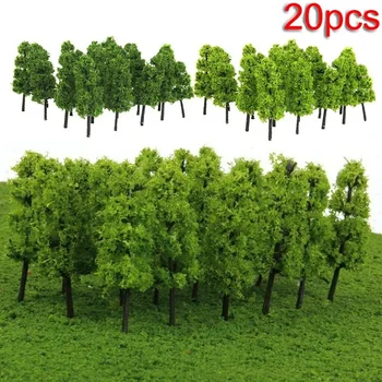Gefälschte Bäume Künstliche Miniatur Baum Landschaft Eisenbahn Dekoration Gebäude Landschaft Zubehör DIY