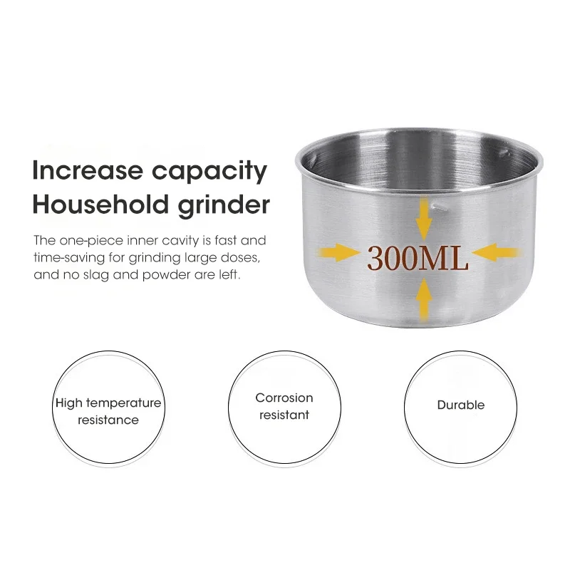 Mini-Elektromühle, 300 ml, ultrafeiner Pulverisierer für – Bild 4