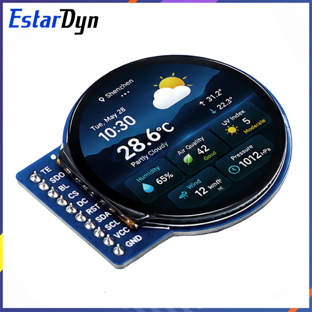 2,1-Zoll-TFT-LCD-Bildschirm GC9B72 Kleiner Bildschirm 360x360 – Bild 5