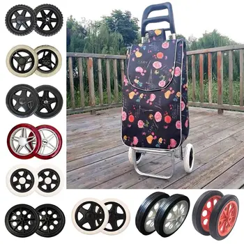 Warenkorb Räder Lebensmittel Warenkorb Caster Handwagen Rad Trolley Caster Tragen Widerstand Ersatz (2 Stück)