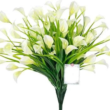 Artificial Flowers Bouquet 33cm Fake Flowers for Home Room Decor Garden Wedding Decoration Outdoor Vase Flower
