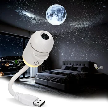 Sternenhimmel-Nachtlicht-Projektor Plug-and-Play 2-in-1 Galaxie-Sternprojektor USB-Betriebene Deckenleuchte