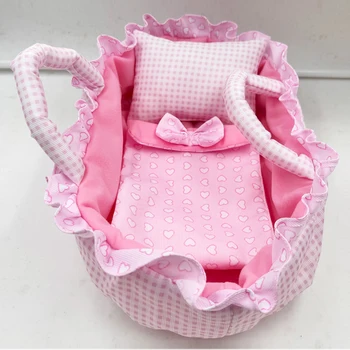 Anpassbar für Puppen unter 35 cm, mit niedlichem handgezogenem Korbdesign für Anziehpuppen