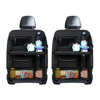Auto-Rücksitz-Organizer mit Tablett, multifunktionale Aufbewahrungsbox für Tablets, Wasserflaschen
