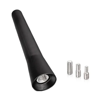Autoantenne Mini Short Autozubehör Starker Radio Autodachfixierer 6,5 cm lang Auto universell mit Schrauben