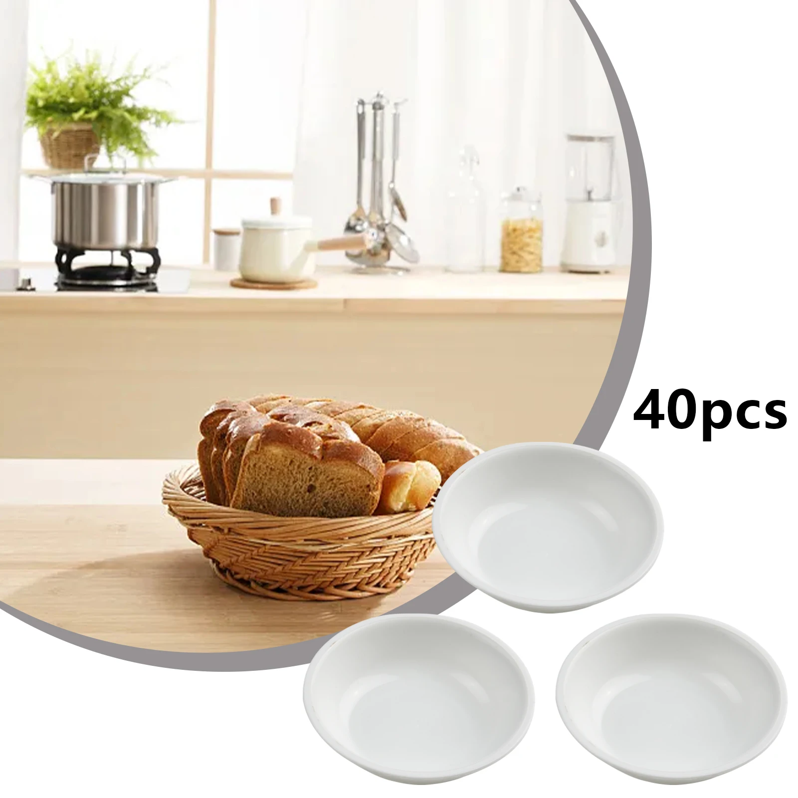40 Stück Eintauchen Sojasauce Tasse Plastiks chale tragbare – Bild 2