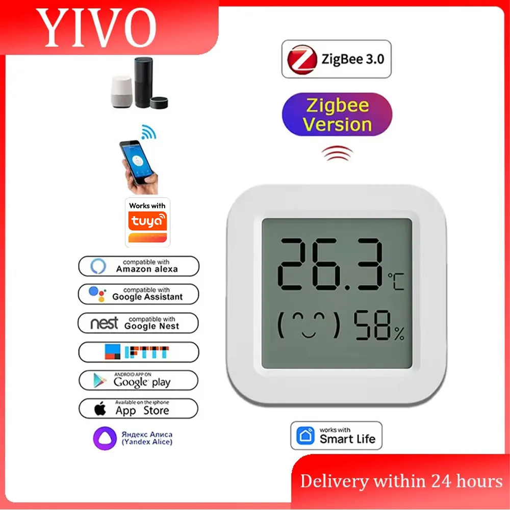 Zigbee 3.0 Temperatur- und Feuchtigkeitssensor