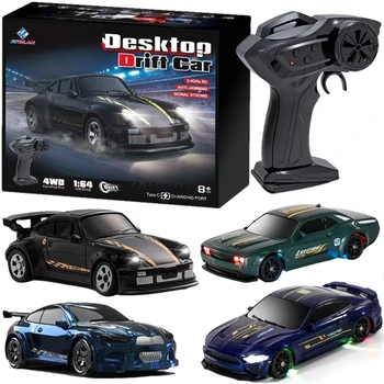 1/64 2,4G High speed Drift Rc Auto 4WD Fernbedienung Auto Allradantrieb Funkgesteuert Mini RTR Racing Modell