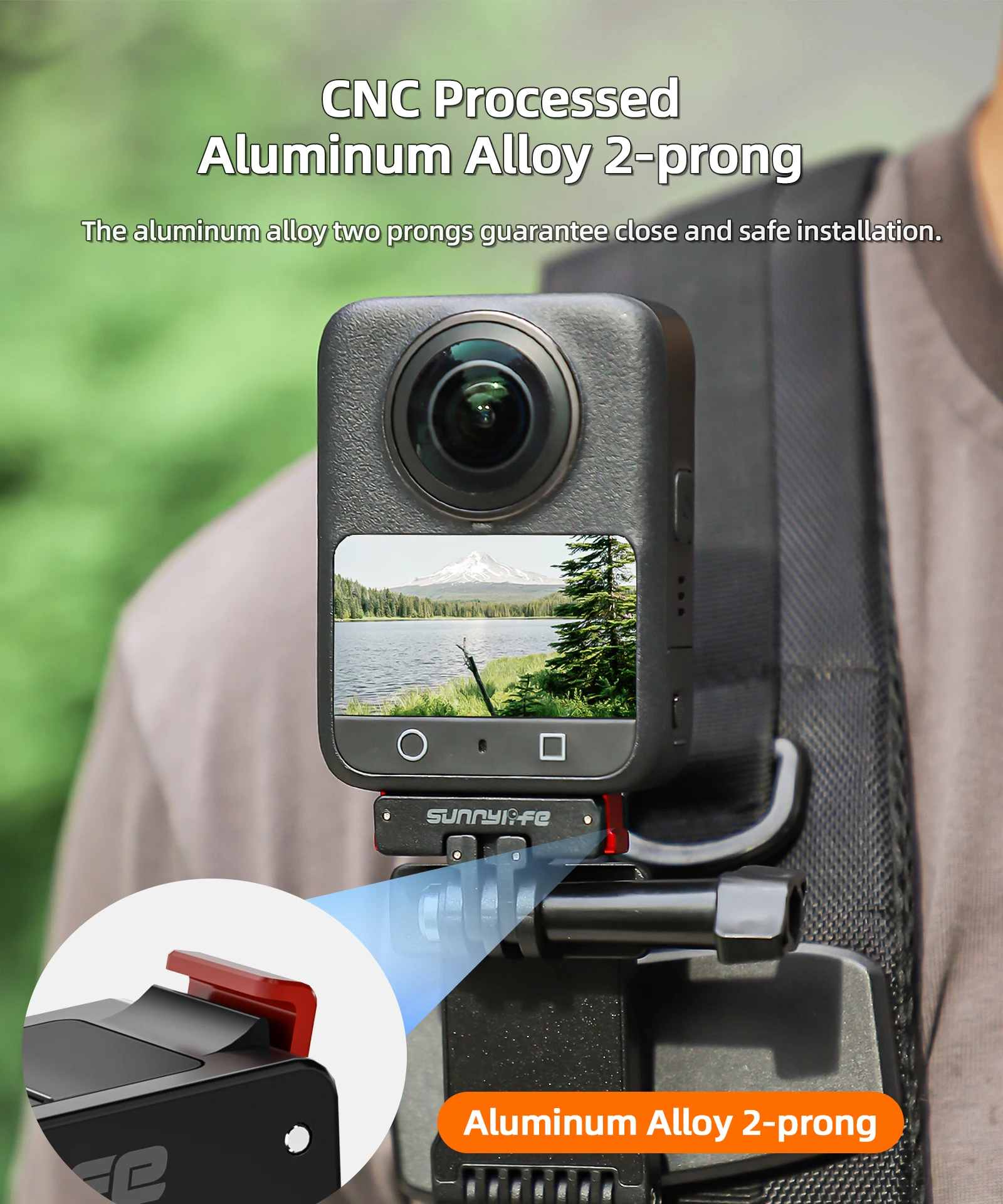 Für DJI Action 5 Pro Magnetischer Adapter, faltbare – Bild 2