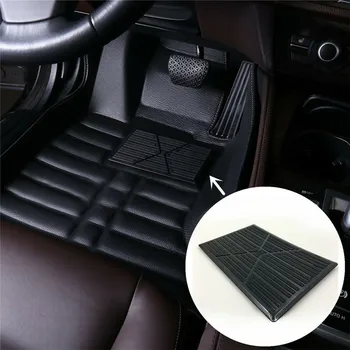 Universal Auto Teppich Platte Boden Pad Ferse Fuß Matte Pedal Patch Abdeckung Schwarz PVC Wasserdichte