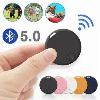 Mini GPS Bluetooth 5.0 Tracker AntiLost Gerät Runde Haustier Kinder Tasche Brieftasche Tracking Smart Finder