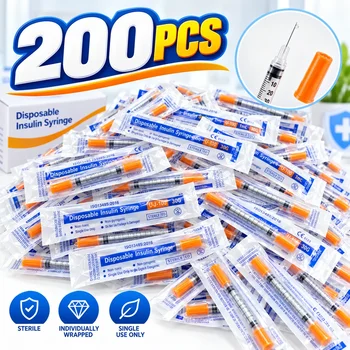 0,5/1 ml, 30/31G, 8 mm, 6 mm, Einwegspritzen mit Nadeln, einzeln verpackt, Laborbedarf und Zubehör für die