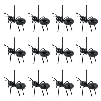 Mini Ameisen Form Essen Picks Wiederverwendbare Snack Party Zahnstocher Obst Dessert Gabel Tier (12 Stück)