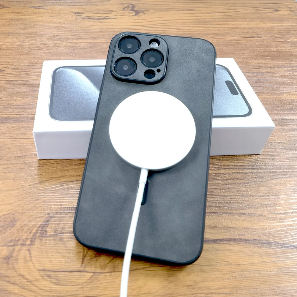 Luxuriöses PU-Leder Hirschleder-Etui für iPhone 17 Air 16 15 – Bild 6
