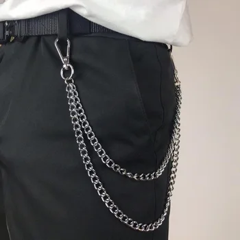 Punk-Stil Metall Mode Taille Kette Jeans Accessoires Anhänger Hip-Hop vielseitige Hosen Kette