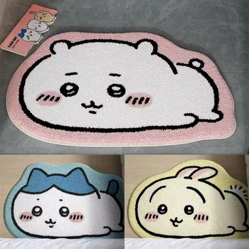 Heißer Chiikawa Cartoon Teppich Anime Hachiware Usagi Plüsch Boden Matte Bad Nicht-Slip Teppich Auto Kissen