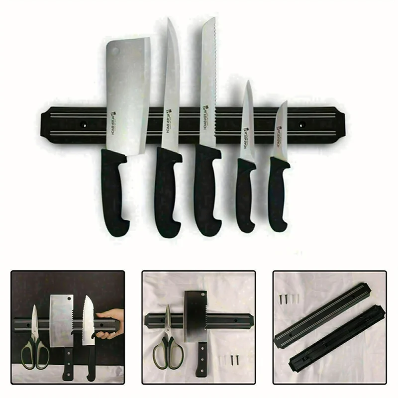 Ein magnetischer, an der Wand montierter Messerhalter – Bild 5