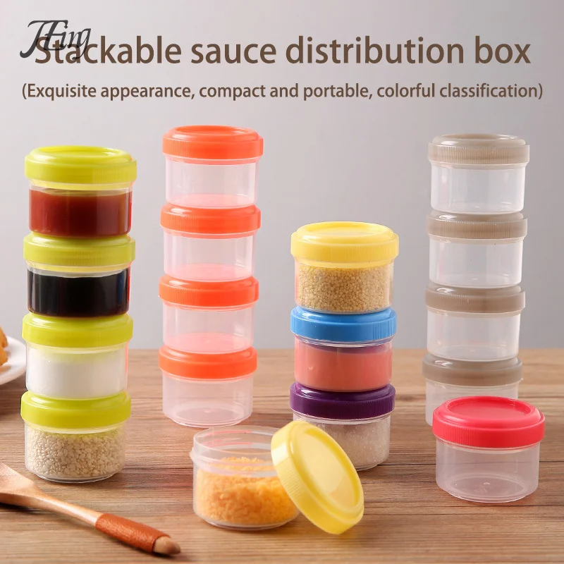 4 Stück 35ml Salat dressing behälter zum Mitnehmen Plastik