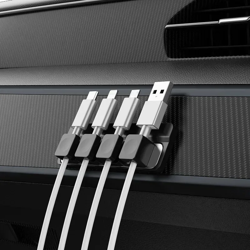 Verstellbare magnetische Kabelclips, Kabel-Organizer – Bild 4