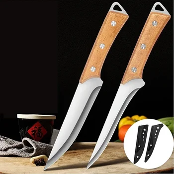 Edelstahl Filetiermesser Professionelles Kochmesser Geschmiedetes Fleischbeil Fischschneidemesser