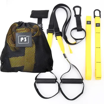 P3-2 & P3-3 Trx-Trainingsgürtel mit verstellbarer Federung - Mehrzweck-Widerstandsband für Yoga-, Fitness
