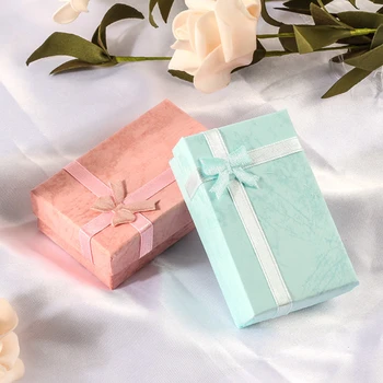 5 * 8 cm Schmuckschatulle, Schmuckverpackung, Ring- und Ohrringboxen, Halsketten-Tragetaschen, zierliche