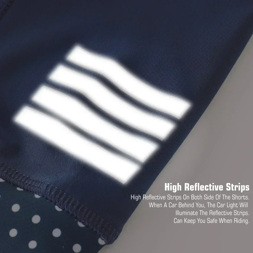 KEMALOCE Herren-Radtrikot-Shorts, einfarbig, Blau und – Bild 5