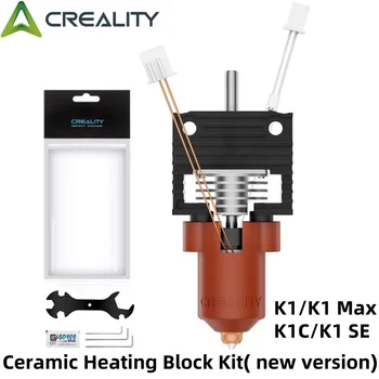 Creality K1/K1 Max/K1C Hotend-Upgrade-Kit, Keramik-Heizblock mit Einhorn-Schnellwechseldüse für 3D-Drucker der