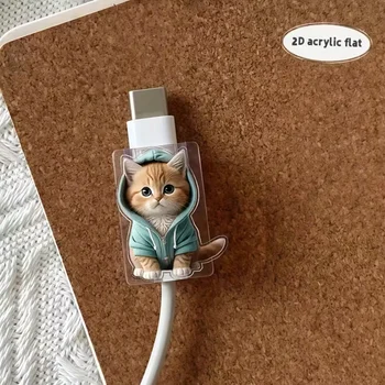 Kabelschutz im Katzen-Design für USB-C Ladekabel, 2er-Set