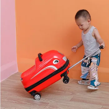 20-Zoll Kinder-Cartoon-Reisekoffer mit Rollen und Spinner-Rädern, Trolley-Gepäck für Kinder