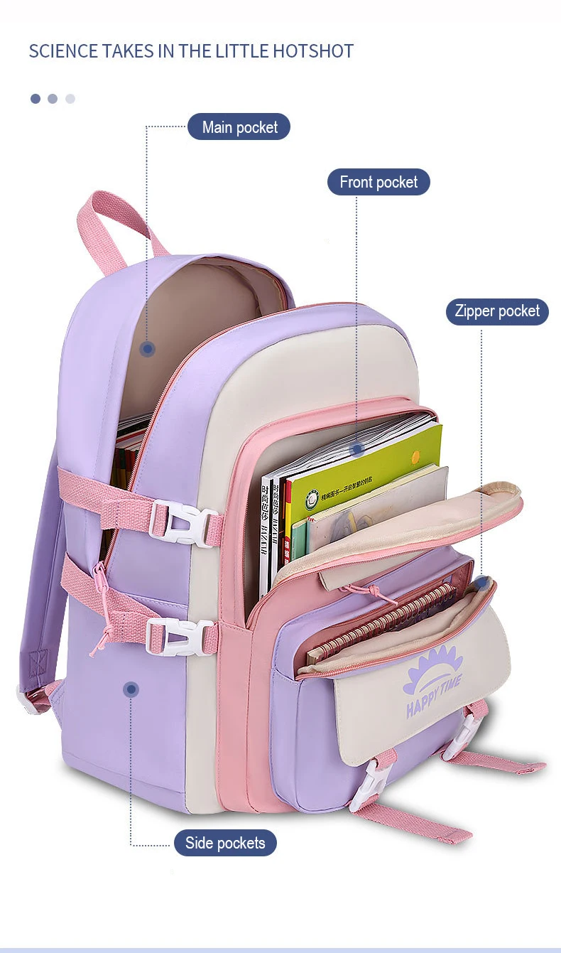 Grundschule Rucksack Für Kinder Kawaii Mädchen Schule Tasche – Bild 3