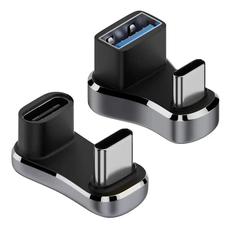 180-Grad-Winkel-USB-C-Adapter Typ C Stecker auf Buchse 20