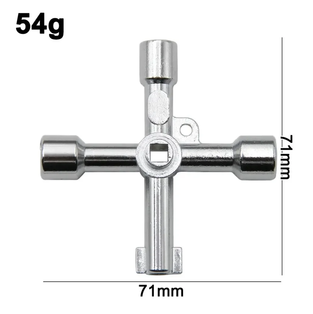 Multifunktionaler 4-in-1 tragbarer Silber-Handschraubendreher