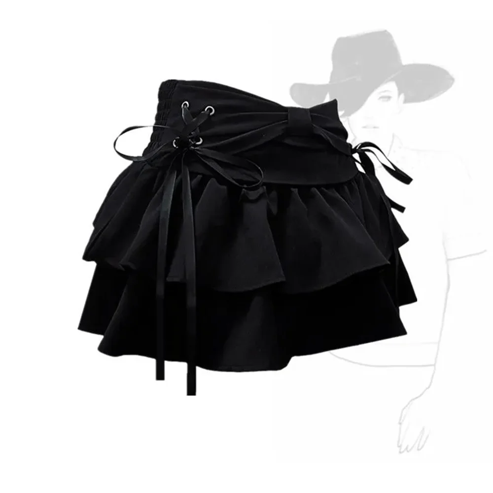 Neue Mode Frauen heißes Mädchen süße kawaii Bogen Vintage y2k – Bild 3