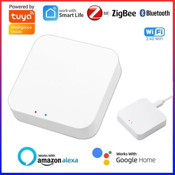 Drahtloses Multi-Mode-Smart-Gateway ZigBee Bluetooth Mesh Hub Funktioniert mit der Tuya Smart Life