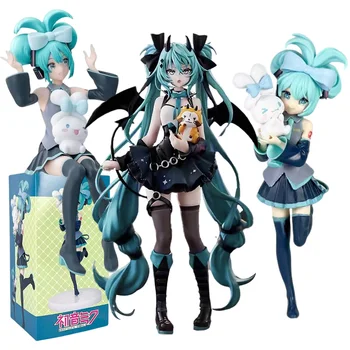 Anime Hatsune Miku Cos Waschbär Dämon Katze Ohren Cinnamoroll Kawaii Miku Mädchen Anime Figur PVC Sammlung