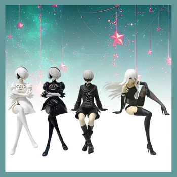15 cm schwarz-weiße Figur, Sitzhaltemodell aus PVC, Geschenkspielzeug in Sammlerqualität, Neujahrs