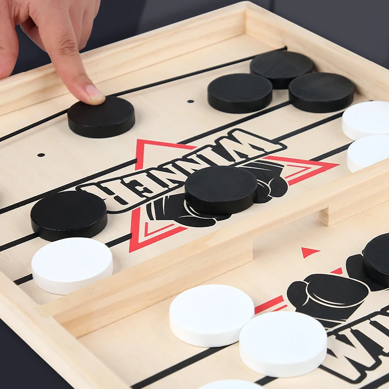 Tisch Hockey Tempo Sling Bord Puzzles Spiel Schnelle Gewinner – Bild 5