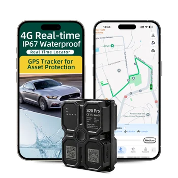 4G Diebstahlschutz-Auto-Tracker, Outdoor-Diebstahlschutzgerät, Installationsfreies Starkes Magnetisches