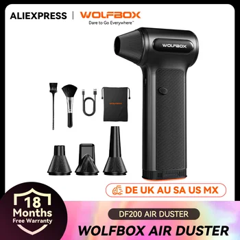 WOLFBOX DF200 Elektrischer Leistungsstarker Ventilator-Staubsauger Kabelloser Luftbläser 3-Stufig