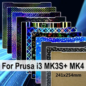 Prusa I3 MK3 MK3S+ MK4 Bauplatte 241*254mm Federstahlblech PEI PEO PET PEY H1H Bauplatte 3D-Drucker-Teile