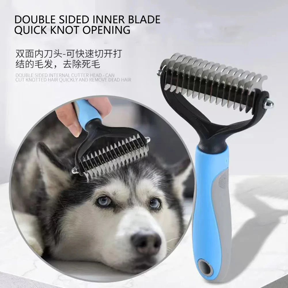 Professionelle Pet Deshedding Pinsel Hund Haarentferner Pet – Bild 3