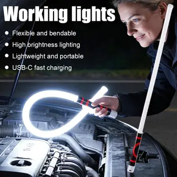 LED-Taschenlampe Flexibler Hochlumen-Lichtstab Tragbares Kfz-Beleuchtungswerkzeug Professionelles Arbeitslicht