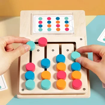 Montessori Holz Farbe Form Passenden Erkenntnis Lernen Spiel Bord Frühen Stimulieren Kinder Gehirn Logik