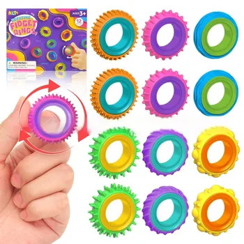 Fidget Toys Kinder-Sensorring aus Silikon, Silikon-Dekompressionsspielzeug, sensorischer Ring