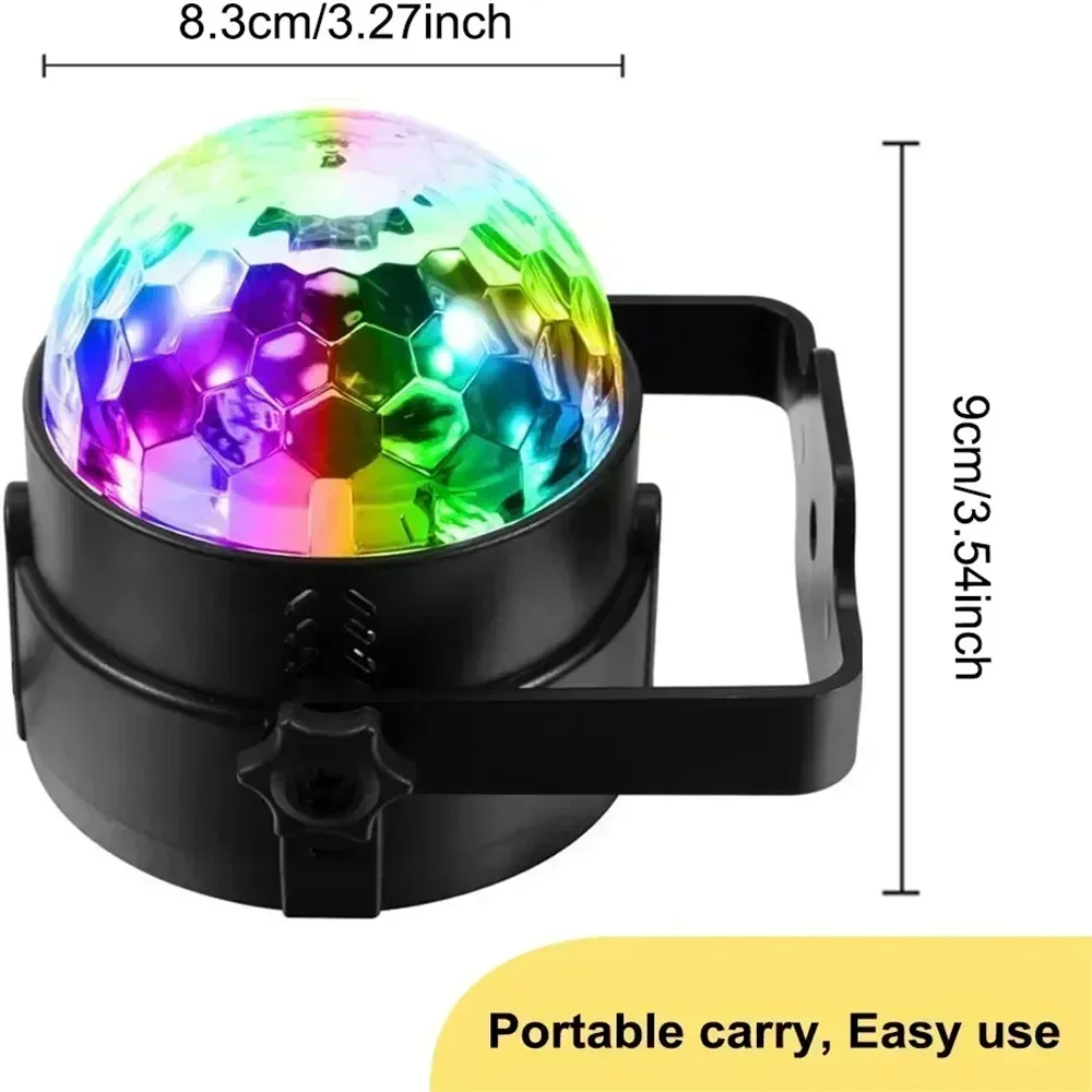 RGB LED Bühne Disco Licht Rotierenden DJ Ball Strobe Sound – Bild 2